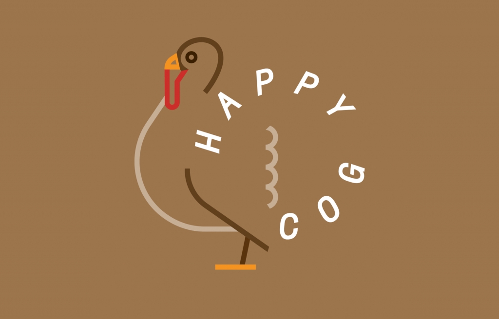 happy cogsgiving illustration of a turkey